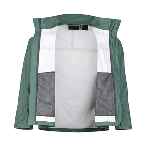 New Hot Slim Fit Men's Windbreaker Jacket Canvas Stand Collar Front Logo Zipper Closure Fashion Casual Autumn <b>Winter</b> - Product Image 2