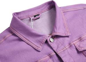 Chaqueta Vaquera Lisa para Hombre, Chaquetas Ajustadas de Alta Calidad, Nuevas Chaquetas Vaqueras Personalizadas para Hombre - Product Image 4