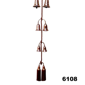 Campanas colgantes de latón antiguo para Navidad, decoración de campanas de latón para decoración de bodas y fiestas - Product Image 4