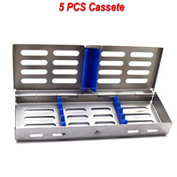 Plateau de stérilisation dentaire en acier inoxydable pour 5 instruments, manuel, usage dentaire professionnel, certifié CE, OEM ODM Medivolve