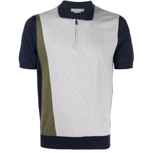 Polo en coton piqué à manches courtes pour hommes, tricot décontracté boutonné, polo de golf de rugby imprimé classique avec poche pour hommes - Product Image 6