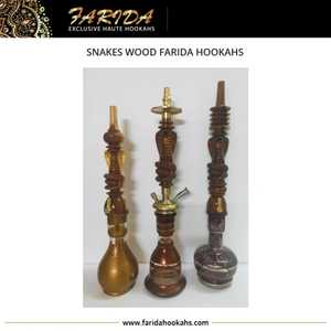 Novedad en Oferta: Narguiles Farida de Madera de Serpiente Egipcia Tallados a Mano de Primera Calidad, Estilo Único y Lujoso con Acabado Lacado Decorado - Product Image 3