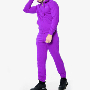 Conjunto Deportivo para Hombre, Mezcla de Poliéster y Algodón, Suave, Mangas Completas, Cintura Elástica, Ideal para Gimnasio, Trotar y Uso Diario para Minoristas - Product Image 6