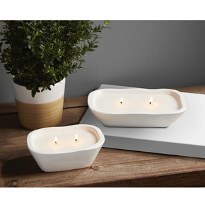 Bol à pâte en bois Bougie Conteneur Bol Rustique Décoratif Sculpté À La Main Dîner Table Pâte Bougie Bol - Product Image 3