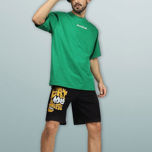 Shorts personnalisés 2025 avec logo imprimé par transfert thermique pour hommes, 100 % coton, taille haute, cordon de serrage, haute qualité - Product Image 5