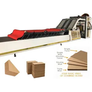 QH-PACK High Speed Automatic Corrugated Cardboard Paper Carton Box Flute Laminating Machine