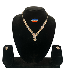 D5620 élégant diamant mode ensemble élégant classique Vintage collier boucles d'oreilles pour élégant anniversaires fêtes fiançailles cadeau - Product Image 1