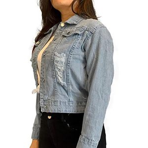 Camisa vaquera para mujer, adecuada para uso diario y viajes. Camisa vaquera para mujer, diseño clásico con cierre de botones. - Product Image 1