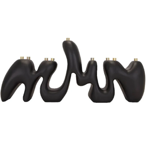 Centre de table moderne Menorah juive ramifiée en or Hanoukka, Menorah juive en métal 9 bras Hanoukka disponible au prix de gros bon marché - Product Image 2