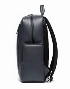 Sac à dos pour ordinateur portable en cuir PU de qualité supérieure pour hommes |   Sac à dos de voyage d'affaires, de bureau ou d'école avec poches zippées - Product Image 4