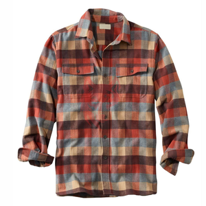 Camisas de Franela a Cuadros, Estilo Deportivo, Corte Holgado, Manga Larga, con Botones a Presión, Ligeras e Informales, Tallas Grandes, Venta al Por Mayor - Product Image 1