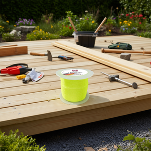 Cordon de pavage en polypropylène fluorescent jaune de 100 m, 2 mm, 60 kg, pour l'aménagement paysager et la terrasse - Product Image 3