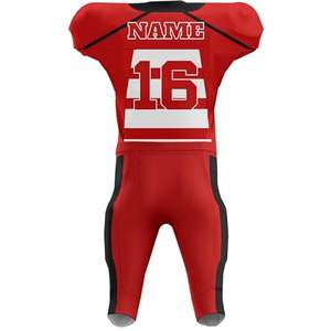 Maillot de football américain personnalisé par sublimation, manches courtes, 100 % polyester, respirant et anti-humidité, unisexe adulte - Product Image 6