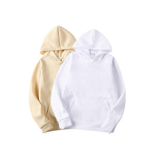 Fabricant de sweats à capuche unisexes en molleton de coton uni, personnalisables en gros - Product Image 1