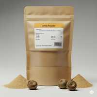 Poudre d'Amla pure fraîchement moulue et séchée à l'air pour des recettes traditionnelles et d'autres fins utilitaires quotidiennes d'Inde