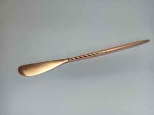 Juego de cubiertos modernos de lujo Acabado en cobre Utensilios de acero inoxidable para bodas y fiestas para servir alimentos - Product Image 6