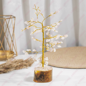 Árbol de cristal curativo de cuarzo rosa de diseño artesanal con 100 chips para decoración del hogar a precio de mayoreo - Product Image 6