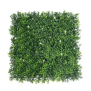 Ruopei 100*100cm Boxwood Hedge Artificial Green Foliage Panel Plant Grass Green Wall For Garden Outdoor Decoration