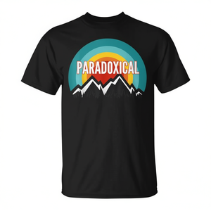 Camiseta Vintage Retro con Diseño de Atardecer Paradojal, Impresión en Lienzo, Ideal para Uso Casual - Product Image 2