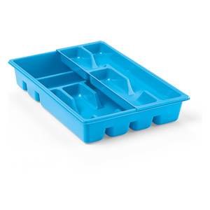 BLIM Assortiment PT001 0002 Porte-couverts double plateau (29x39x7cm) pour Veca, plateaux de rangement pratiques - Product Image 3