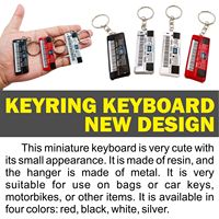 Polyresin Nautical Keyboard Keychain Customized Design and logo Gifts and Souvenir Company Musical Instrument Accessories