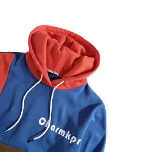 2025 automne saison hommes 100% coton biologique à capuche respirant fermeture éclair à capuche bouffée impression Logo personnalisé broderie nouveauté - Product Image 3