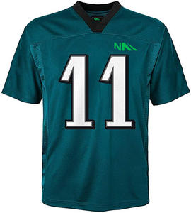 Uniforme de Fútbol Americano Personalizado de Alta Calidad, Transpirable, Talla Grande, Ropa Deportiva de Malla para Entrenamiento de Verano, Manga Corta, Logotipo Impreso - Product Image 3