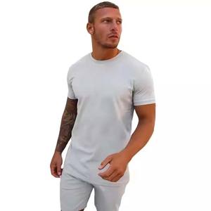 Ensemble t-shirt et short d'été 100% coton surdimensionné délavé personnalisé Streetwear respirant de haute qualité pour un style décontracté - Product Image 5