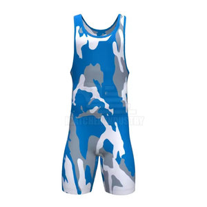 Customized 100% Polyester Wrestling Singlets New Design OEM Service Plus Size Wrestling Singlet - Product Image 1
