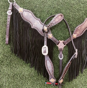 Talla con cocodrilo marrón claro Argentina cuero de vaca caballo occidental Headstall Smart diseño personalizado cuero Horse Headstall - Product Image 4