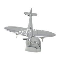 Modèles d'avion à thème Royal Airforce Spitfire poli très brillant sur support de modèle d'avion de base en souvenir et article de cadeau d'affaires