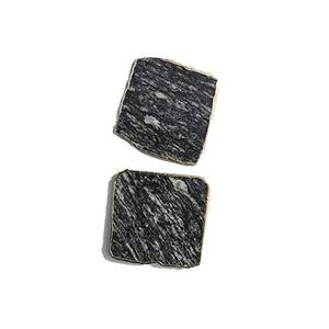 แผ่นรองแก้วคริสตัลคุณภาพสูง ของขวัญทำมือ งานหินประดิษฐ์ แผ่นรองแก้วหินลายม้าลาย สำหรับเครื่องดื่ม หินธรรมชาติ หินบำบัด - Product Image 4