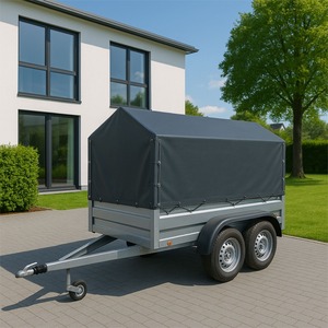 Popular Strongest Fully Welded Drop Sides Dual Axle 900mm Cage Double Mechanical Braked <b>Box</b> <b>Trailer</b> Free shipping - Product Image 5