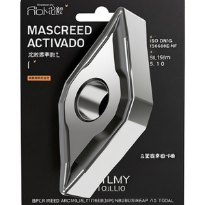 Inserto de Torneado de Alta Velocidad para ISO DNMG 150608E-NF, Diámetro Interior de 5.16 mm, Color Plateado, Paquete de 10 - Product Image 2