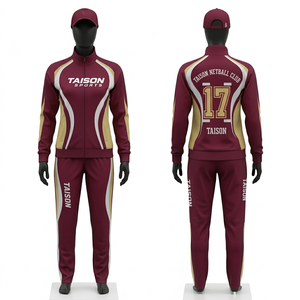 Chándal de Netball para Mujer, Poliéster Premium Interlock, Verde Oscuro con Paneles Blancos, Ropa Deportiva de Equipo, Logotipo Personalizado por Sublimación, Chándal para Hombre - Product Image 5