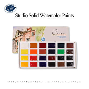 Ensemble de peinture à l'aquarelle solide de qualité artistique pour étudiants, marque russe, 12/16/24/36 couleurs/ensemble, peinture sur toile, fournitures d'art - Product Image 6