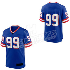 Personnalisation d'usine Maillot de football américain respirant unisexe pratique personnalisée à manches courtes grande taille - Product Image 6