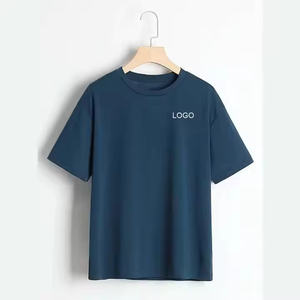 Camiseta de Poliéster/Algodón con Logotipo Personalizado Bordado, para Hombre y Mujer, Talla XL, Corte Regular, Transpirable, Estilo Hip Hop, Lisa, de Gran Gramaje, Sublimada - Product Image 1