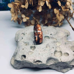 Resin Acrylic Rings Round Shape Handcrafted Love Ring Women Party Jewelry Wholesale Supply for Best Price - Product Image 1