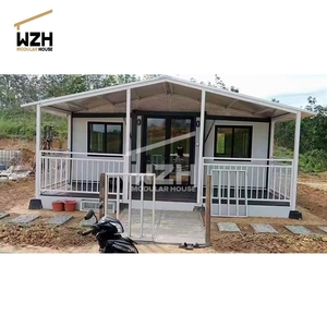 20 ft mở rộng nhà CONTAINER nhà với năng lượng mặt trời trên bánh xe wzhg vận chuyển nhà hai phòng ngủ 3 phòng ngủ - Product Image 1