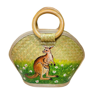 [Hot bán 2025] Kangaroo-Được coi là một biểu tượng của Úc, handwoven từ cói Việt sản phẩm - Product Image 5