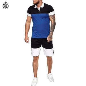 Conjuntos de verano de diseñador para hombres en Pakistán Conjunto corto de polo de algodón Conjunto de verano informal - Product Image 2