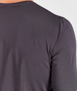 Camiseta de Manga Larga para Hombre, de Algodón Puro, Personalizada, Transpirable, Cuello Redondo, Tejido de Punto, Impresión Serigráfica, Rebajas de Verano - Product Image 5