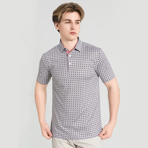 เสื้อโปโลกอล์ฟผู้ชายคุณภาพสูงสุด แบบสั่งทำพิเศษ พร้อมโลโก้ ยืดได้ 4 ทิศทาง ระบายความชื้นดีเยี่ยม แบบซับลิเมชั่น - Product Image 2