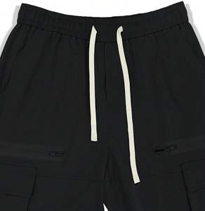 กางเกงคาร์โก้ Y2K น้ำหนักเบาสำหรับผู้ชายกางเกงทรงตรงแบบหลวมพร้อมเชือกรูดกางเกงปีนเขาแบบลำลองดีไซน์มีกระเป๋าและซิป - Product Image 5