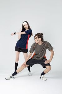 T-shirt d'entraînement sportif unisexe à séchage rapide Maillot à col rond avec design vierge de style décontracté pour hommes et femmes - Product Image 4