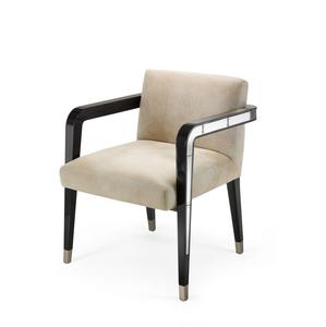 เก้าอี้ไม้แบบมีโครงหุ้มผ้ากำมะหยี่ของตกแต่งบ้านเก้าอี้ทำจากไม้ดีไซน์ทันสมัย - Product Image 6