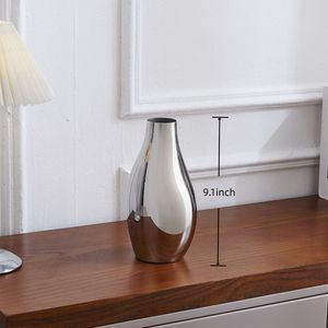 Arreglo de flores artificiales de hierro moderno hecho a mano, jarrones de hierro negro, adornos de decoración del hogar personalizados para sala de estar - Product Image 6