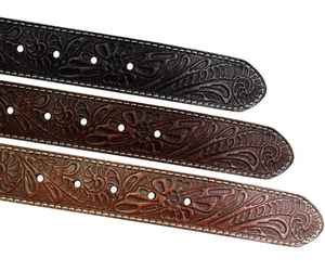 Cinturón de cuero de vaca de primera calidad Unisex superventas, de grano completo con diseños de cuentas personalizados, cinturones de lujo listos para enviar - Product Image 4