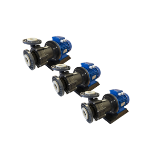 Centrifugal industrial pumps model HTM 31 PP PVDF with <b>motor</b> 2,2 kw - 3KW - 4KW with flanges - Product Image 6